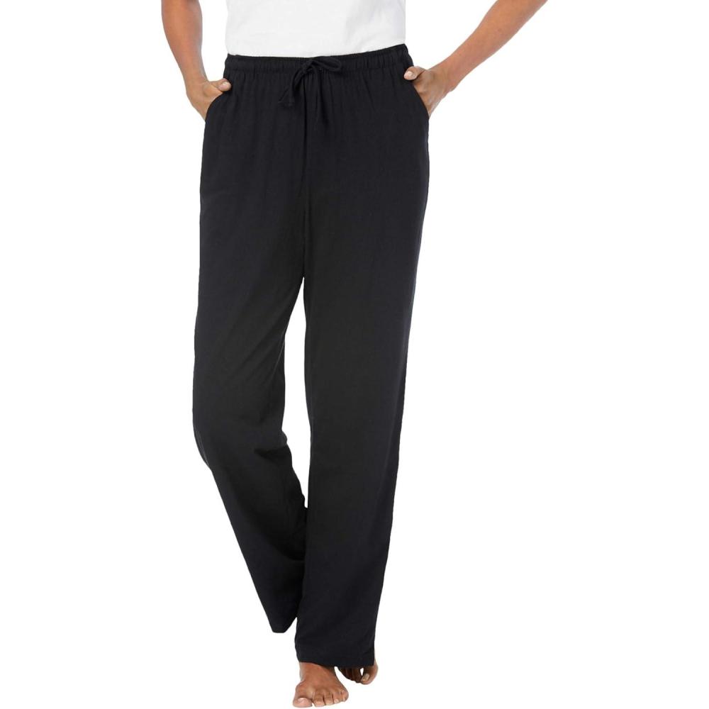 image:imageDreams amp Co Plus Size Knit Sleep PantBlack