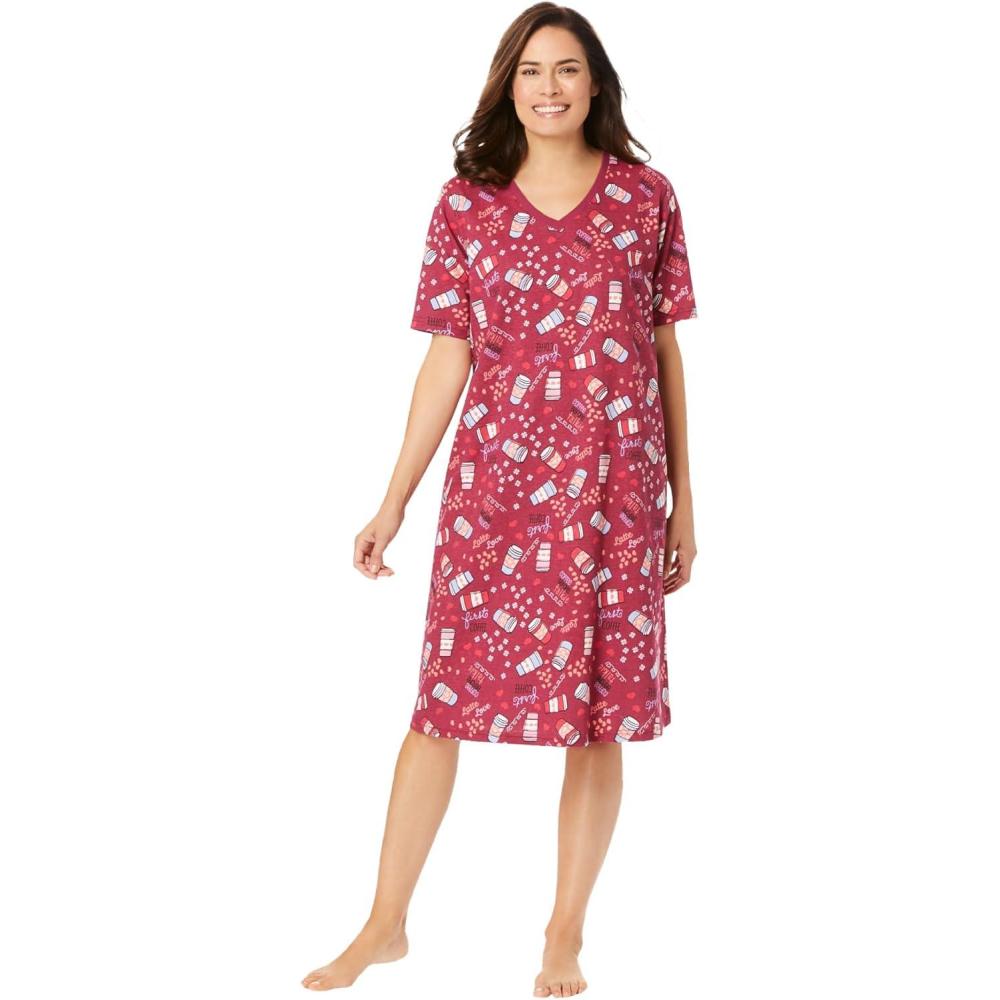 image:imageDreams amp Co Plus Size Print SleepshirtPomegranate Coffee Cup
