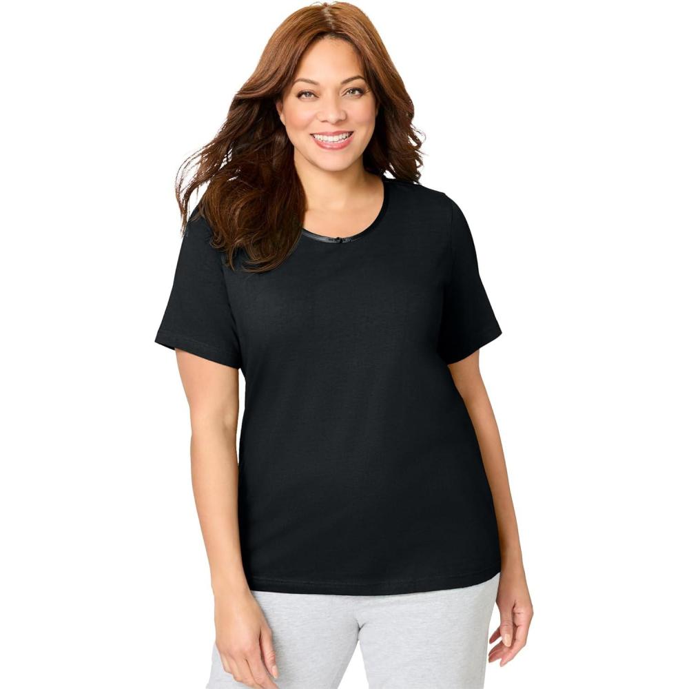image:imageDreams amp Co Plus Size Sleep TeeBlack