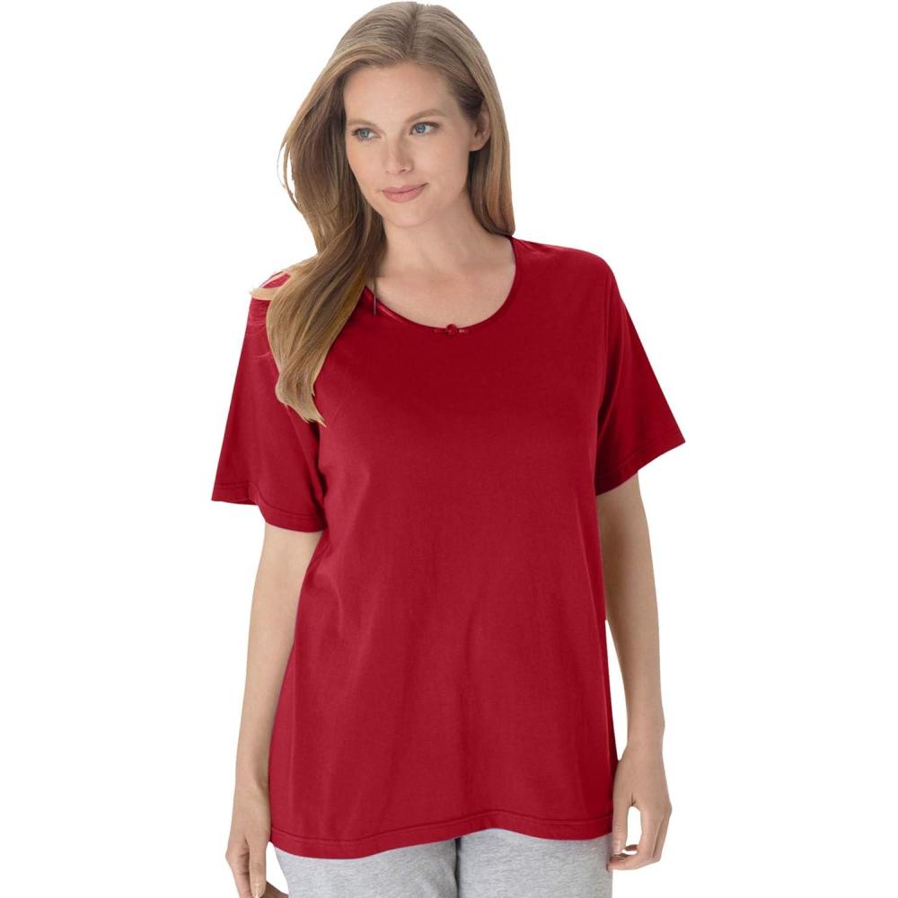 image:imageDreams amp Co Plus Size Sleep TeeClassic Red