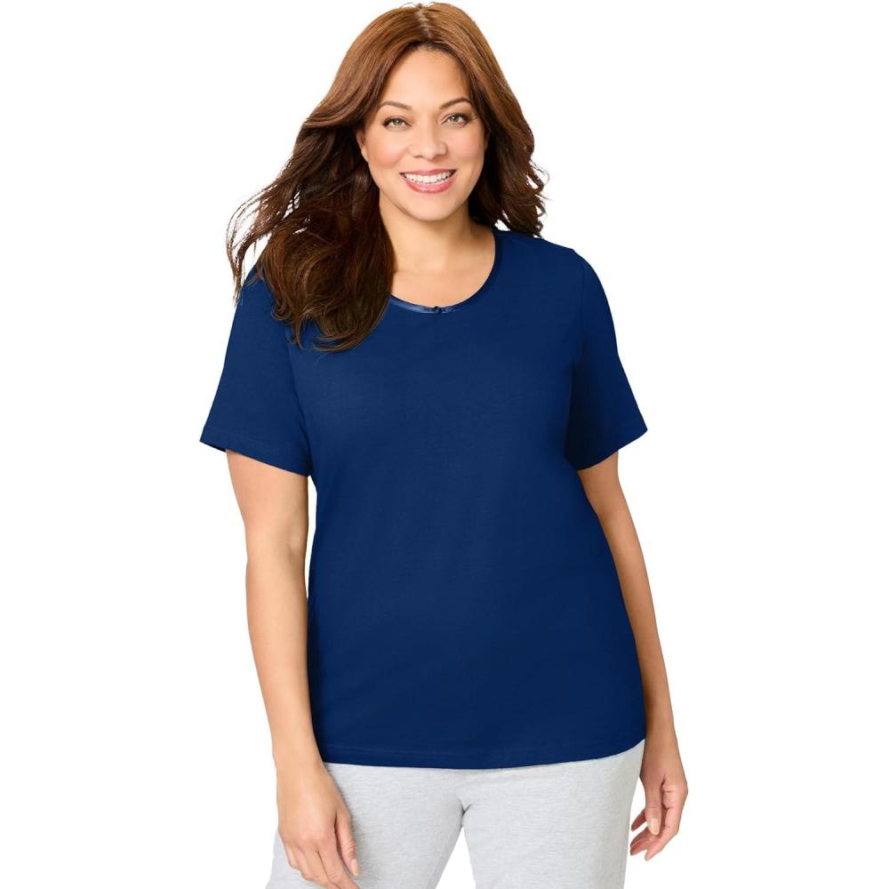 image:imageDreams amp Co Plus Size Sleep TeeEvening Blue