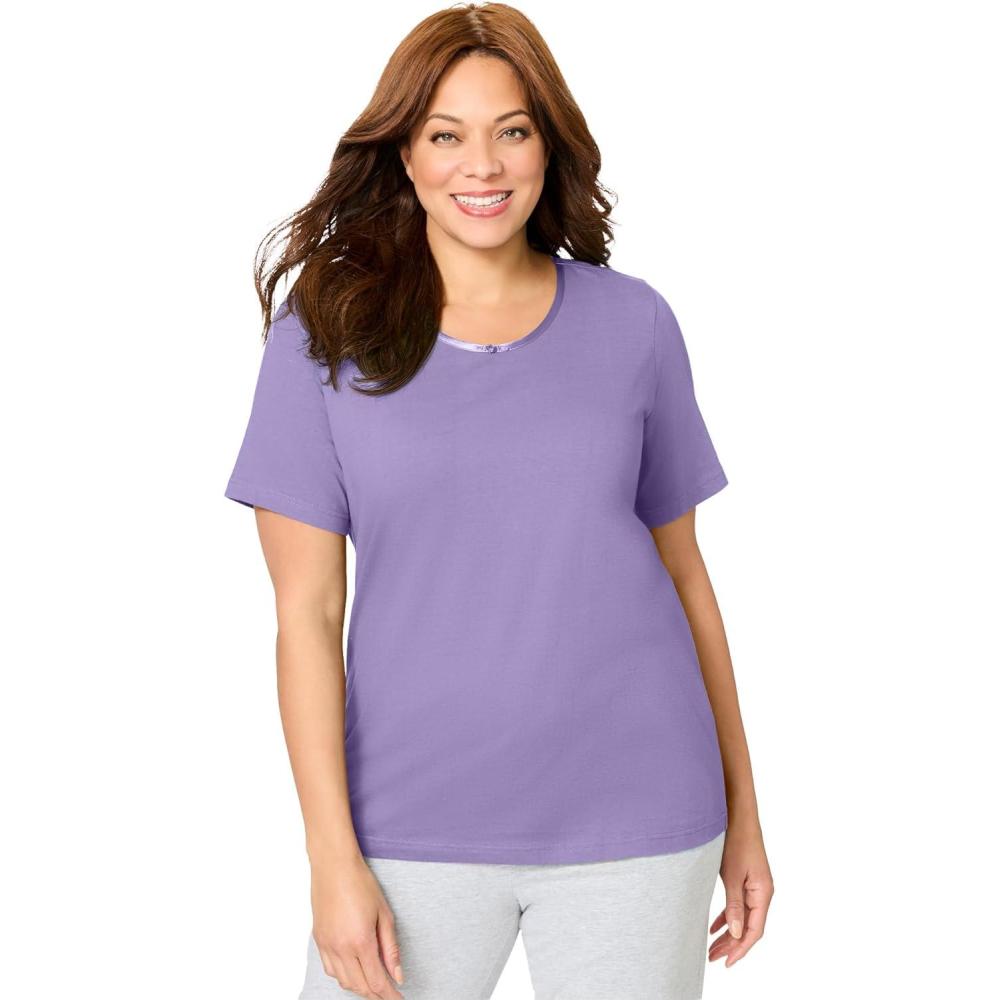 image:imageDreams amp Co Plus Size Sleep TeeSoft Iris