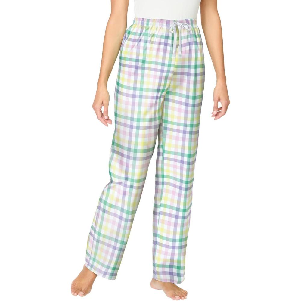 image:imageDreams amp Co Plus Size Woven Sleep PantMulti Gingham