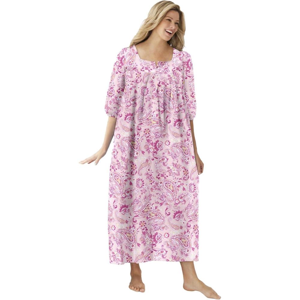 image:imageOnly Necessities Plus Size Print LoungerRosebud Pink Folk Floral