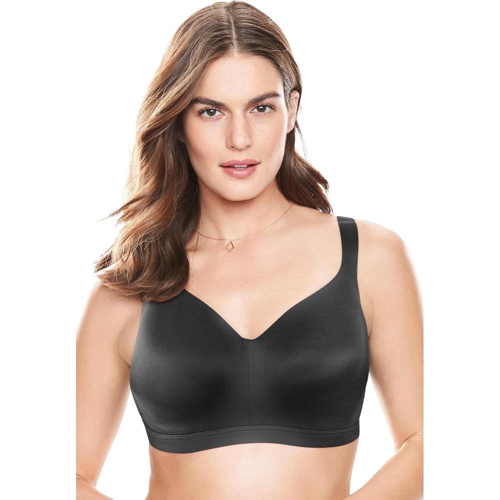 image:imageWomens Plus Size FullCoverage Smooth NoWire BraBlack
