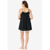 Amoureuse Plus Size Babydoll Ruffle Gown(Black)