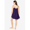 Amoureuse Plus Size Babydoll Ruffle Gown(Dark Grape)