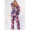 Amoureuse Plus Size The Luxe Satin Pajama Set(Black)