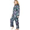 Amoureuse Plus Size The Luxe Satin Pajama Set(Leopard)