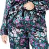 Amoureuse Plus Size The Luxe Satin Pajama Set(Plum Burst)