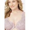 Amoureuse Women’s Plus Size Embroidered Front-Close Underwire Bra(Black Silver)