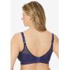 Amoureuse Women’s Plus Size Wireless Lace Bralette(Evening Blue)