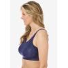 Amoureuse Women’s Plus Size Wireless Lace Bralette(Sweet Coral)