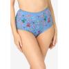 Comfort Choice Plus Size Full Coverage Stretch Cotton Brief 5-Pack(Plaid Bows Pack)