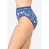 Comfort Choice Plus Size Hi-Cut Cotton Brief 5-Pack(Ornaments Pack)