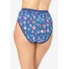 Comfort Choice Plus Size Hi-Cut Cotton Brief 5-Pack(Ornaments Pack)