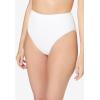 Comfort Choice Plus Size Hi-Cut Cotton Brief 5-Pack(White Pack)