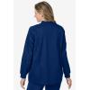 Comfort Choice Plus Size Snap Front Scrub Jacket