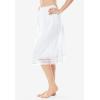 Comfort Choice Plus Size Snip-To-Fit Half Slip(Black)