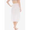 Comfort Choice Plus Size Snip-To-Fit Half Slip(White)