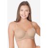 Comfort Choice Women’s Plus Size Convertible Strapless Underwire Bra(Black)