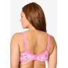Comfort Choice Women’s Plus Size Cotton Back-Close Wireless Bra(Peony Petal Floral)
