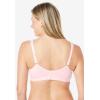 Comfort Choice Women’s Plus Size Cotton Wireless Lightly Padded T-Shirt Bra(Black)