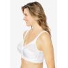 Comfort Choice Women’s Plus Size Easy Enhancer Front Close Wireless Posture Bra(Nude)