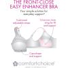 Comfort Choice Women’s Plus Size Easy Enhancer Front-Close Wireless Bra(Nude)