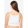 Comfort Choice Women’s Plus Size Embroidered Front-Close Longline Posture Bra(Evening Blue Embroidery)