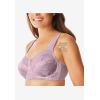 Comfort Choice Women’s Plus Size Exclusive Patented Side Wire Bra(French Blue Romantic Floral)