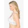 Comfort Choice Women’s Plus Size Front Close Wireless Gel Strap Bra(Shell Pink)