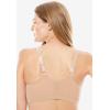 Comfort Choice Women’s Plus Size Front Close Wireless Gel Strap Bra(Sweet Coral)