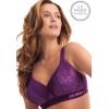Comfort Choice Women’s Plus Size Full Coverage Lace Cup Bra(Black)