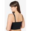 Comfort Choice Women’s Plus Size Longline Ribbed Leisure Bra(Heather Grey)