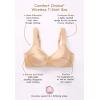 Comfort Choice Women’s Plus Size Microfiber Wireless Lightly Padded T-Shirt(Nude)