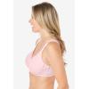 Comfort Choice Women’s Plus Size Microfiber Wireless Lightly Padded T-Shirt(Shell Pink)