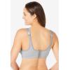 Comfort Choice Women’s Plus Size Out Wire Bra(Heather Grey)