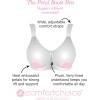 Comfort Choice Women’s Plus Size Petal Boost Underwire Bra(Black)