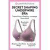 Comfort Choice Women’s Plus Size Secret Shaping Bra(White)