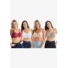 Comfort Choice Women’s Plus Size Underwire Microfiber T-Shirt Bra(Evening Blue)