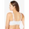Comfort Choice Women’s Plus Size Wireless Back-Close Lounge Bra(Heather Grey)