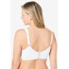 Comfort Choice Women’s Plus Size Wireless Microfiber T-Shirt Bra(White)