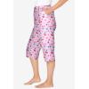 Dreams Women’s Plus Size Sleep Pants(Pink Cherry)