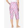 Dreams Women’s Plus Size Sleep Pants(Pink Cherry)