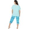 Dreams & Co. Plus Size 2-Piece Capri PJ Set(Classic Red Plaid)