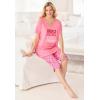 Dreams & Co. Plus Size 2-Piece Capri PJ Set(Raspberry Sorbet Animal Tree)