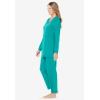 Dreams & Co. Plus Size 2-Piece Lounge Set(Aquamarine)
