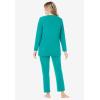 Dreams & Co. Plus Size 2-Piece Lounge Set(Aquamarine)