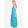 Dreams & Co. Plus Size Breezy Eyelet Knit Long Nightgown(Classic White)